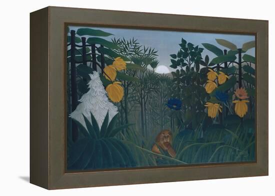 The Repast of the Lion-Henri JF Rousseau-Framed Premier Image Canvas