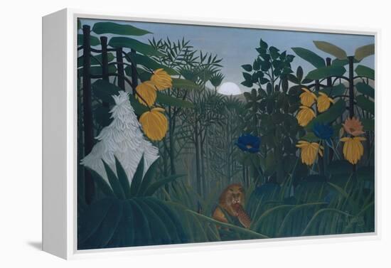 The Repast of the Lion-Henri JF Rousseau-Framed Premier Image Canvas