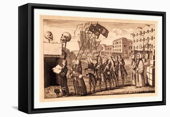 The Repeal or the Funeral of Miss Ame=Stamp-null-Framed Premier Image Canvas