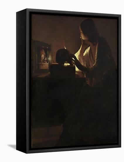 The Repentant Magdalen, 1635-40-Georges de la Tour-Framed Premier Image Canvas
