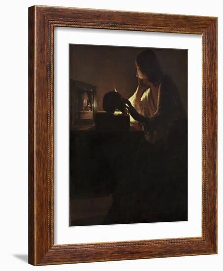 The Repentant Magdalen, 1635-40-Georges de la Tour-Framed Giclee Print