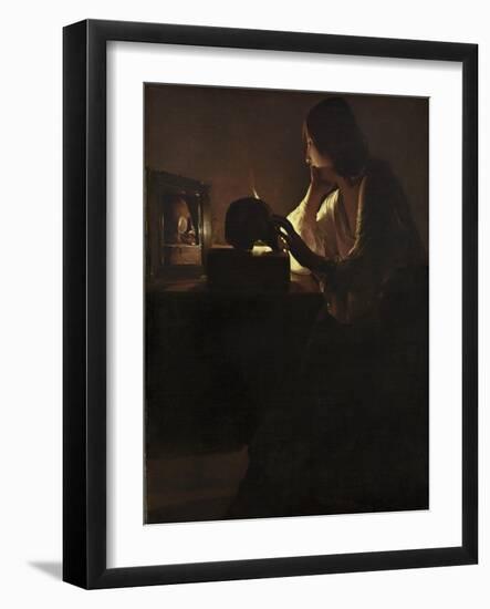 The Repentant Magdalen, 1635-40-Georges de la Tour-Framed Giclee Print