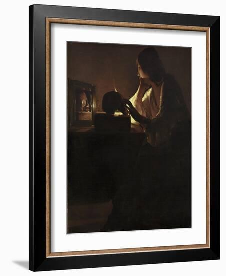 The Repentant Magdalen, 1635-40-Georges de la Tour-Framed Giclee Print