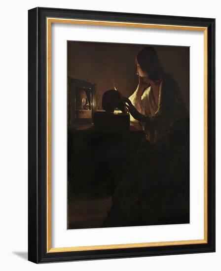 The Repentant Magdalen, 1635-40-Georges de la Tour-Framed Giclee Print