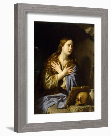 The Repentant Magdalen, 1648 (Oil on Canvas)-Philippe De Champaigne-Framed Giclee Print