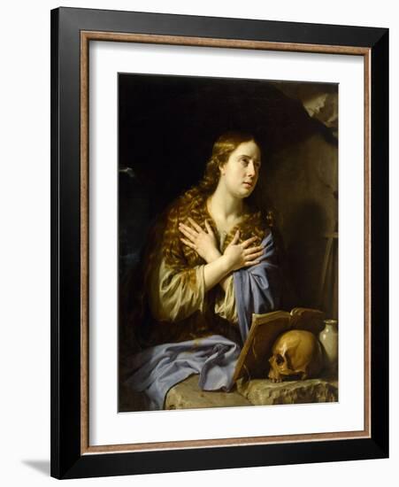 The Repentant Magdalen, 1648 (Oil on Canvas)-Philippe De Champaigne-Framed Giclee Print