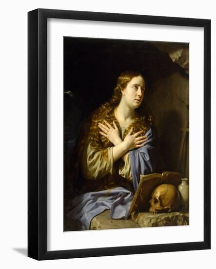The Repentant Magdalen, 1648 (Oil on Canvas)-Philippe De Champaigne-Framed Giclee Print