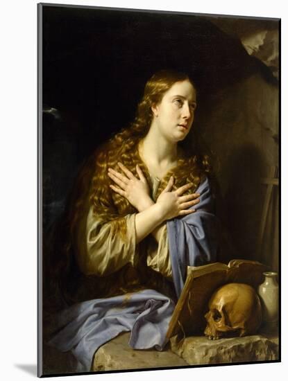 The Repentant Magdalen, 1648 (Oil on Canvas)-Philippe De Champaigne-Mounted Giclee Print