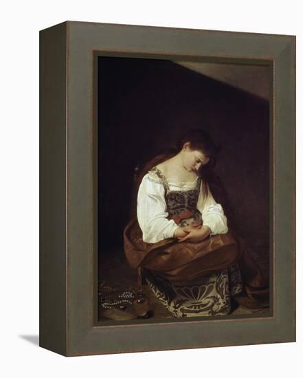 The Repentant Magdalene-Caravaggio-Framed Premier Image Canvas