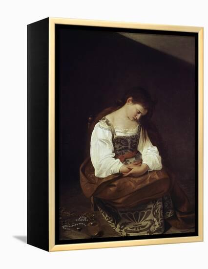 The Repentant Magdalene-Caravaggio-Framed Premier Image Canvas