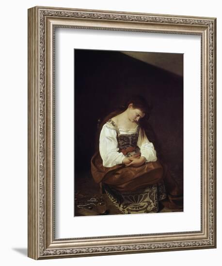 The Repentant Magdalene-Caravaggio-Framed Giclee Print