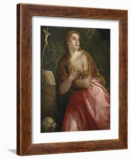 The Repentant Mary Magdalene, 1583-Paolo Veronese-Framed Giclee Print