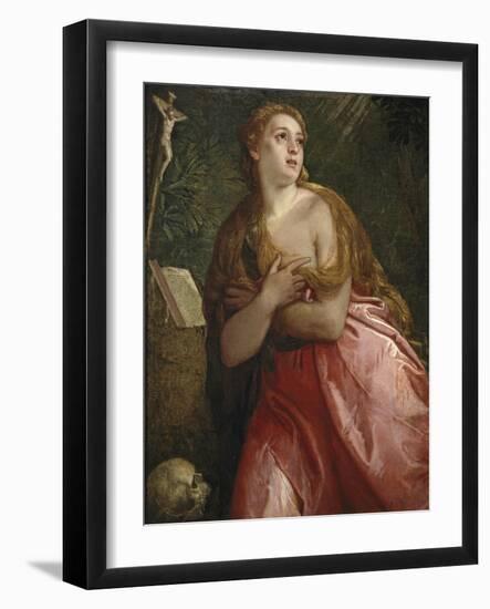 The Repentant Mary Magdalene, 1583-Paolo Veronese-Framed Giclee Print