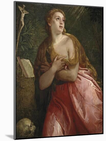 The Repentant Mary Magdalene, 1583-Paolo Veronese-Mounted Giclee Print