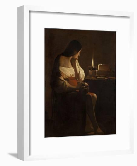 The Repentant Mary Magdalene-Georges de La Tour-Framed Giclee Print