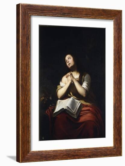 The Repentant Mary Magdalene-Bartolomé Estebàn Murillo-Framed Giclee Print