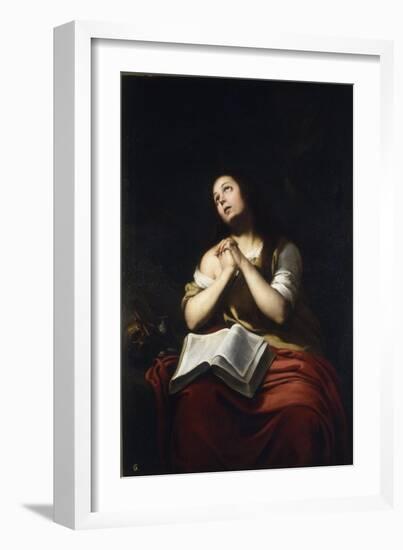 The Repentant Mary Magdalene-Bartolomé Estebàn Murillo-Framed Giclee Print