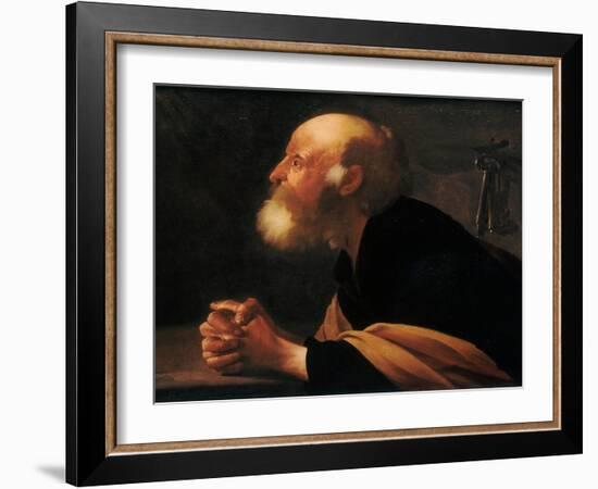 The Repentant Peter, 1616-Hendrick Jansz Terbrugghen-Framed Giclee Print