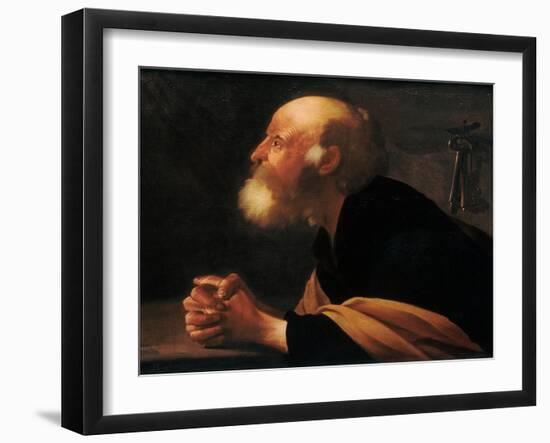 The Repentant Peter, 1616-Hendrick Jansz Terbrugghen-Framed Giclee Print