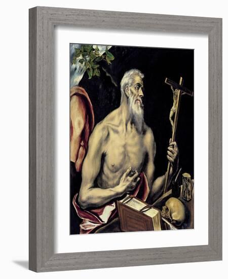 The Repentant Saint Jerome-El Greco-Framed Giclee Print