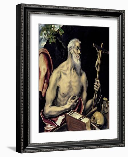 The Repentant Saint Jerome-El Greco-Framed Giclee Print