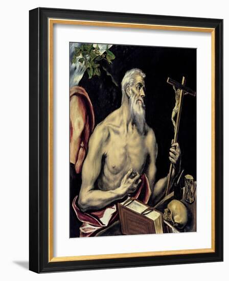 The Repentant Saint Jerome-El Greco-Framed Giclee Print