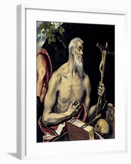 The Repentant Saint Jerome-El Greco-Framed Giclee Print