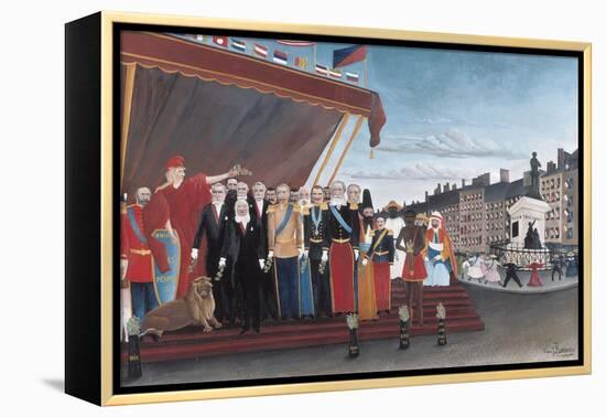 The Representatives of Foreign Powers Coming to Greet the Republic as a Sign of Peace-Henri Rousseau-Framed Stretched Canvas