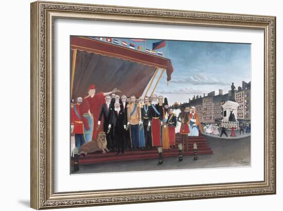 The Representatives of Foreign Powers Coming to Greet the Republic as a Sign of Peace-Henri Rousseau-Framed Art Print