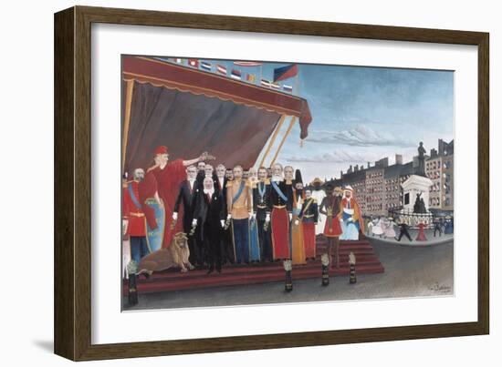 The Representatives of Foreign Powers Coming to Greet the Republic as a Sign of Peace-Henri Rousseau-Framed Art Print
