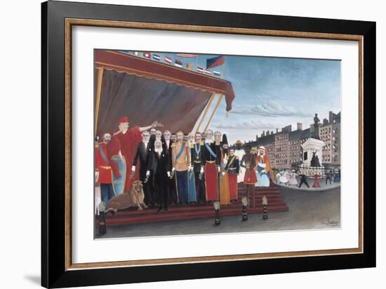 The Representatives of Foreign Powers Coming to Greet the Republic as a Sign of Peace-Henri Rousseau-Framed Art Print