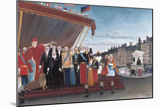 The Representatives of Foreign Powers Coming to Greet the Republic as a Sign of Peace-Henri Rousseau-Mounted Art Print