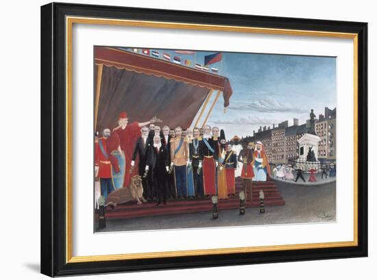 The Representatives of Foreign Powers Coming to Greet the Republic as a Sign of Peace-Henri Rousseau-Framed Art Print