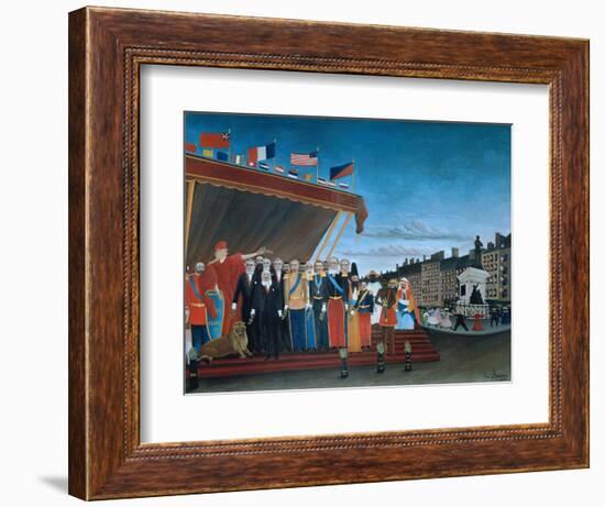 The Representatives of Foreign Powers Coming to Salute the Republic, 1907-Henri Rousseau-Framed Giclee Print