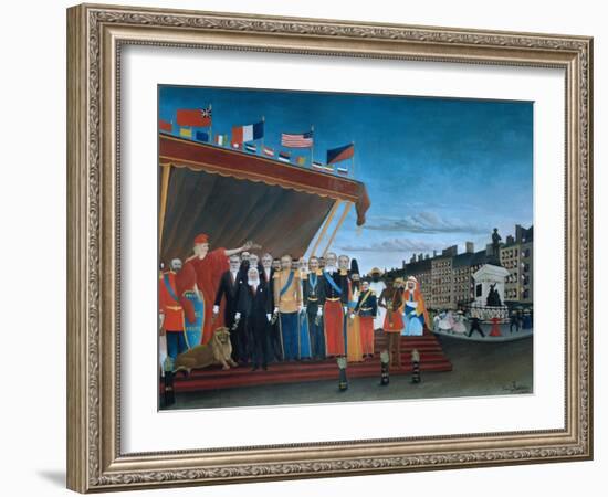 The Representatives of Foreign Powers Coming to Salute the Republic, 1907-Henri Rousseau-Framed Giclee Print