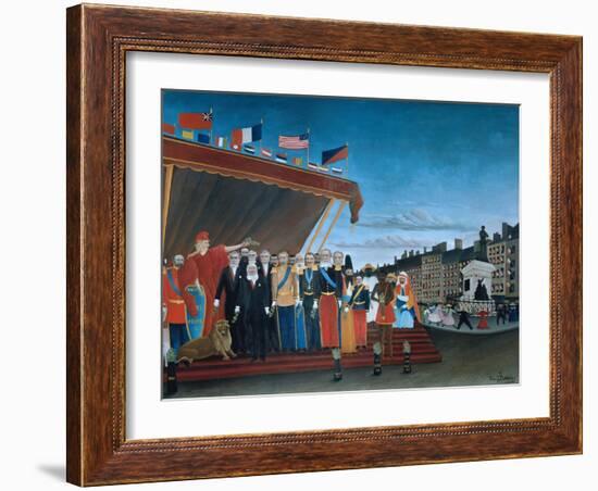 The Representatives of Foreign Powers Coming to Salute the Republic, 1907-Henri Rousseau-Framed Giclee Print