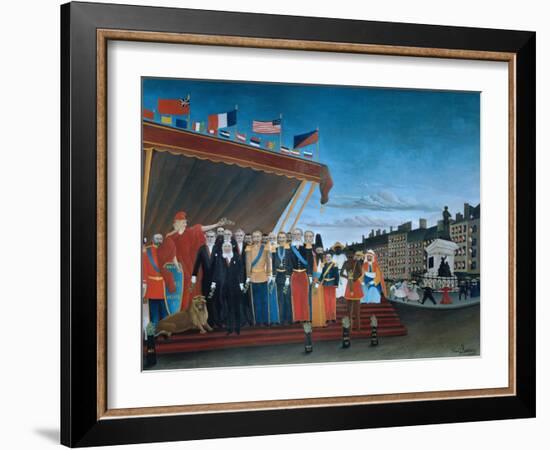 The Representatives of Foreign Powers Coming to Salute the Republic, 1907-Henri Rousseau-Framed Giclee Print