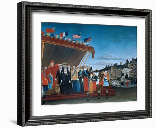 The Representatives of Foreign Powers Coming to Salute the Republic, 1907-Henri Rousseau-Framed Giclee Print