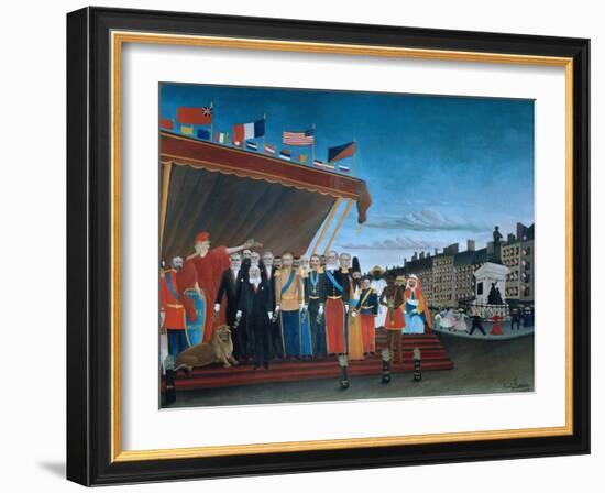 The Representatives of Foreign Powers Coming to Salute the Republic, 1907-Henri Rousseau-Framed Giclee Print