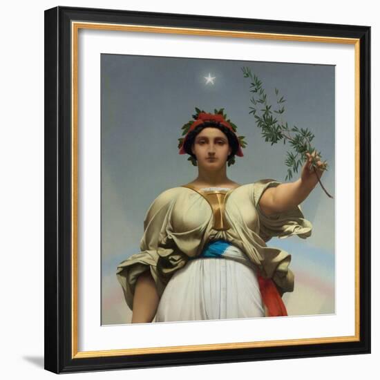 The Republic by Gerome Jean Leon (1824 - 1904) (Allegory - 1848); Mairie Des Lilas-Jean Leon Gerome-Framed Giclee Print