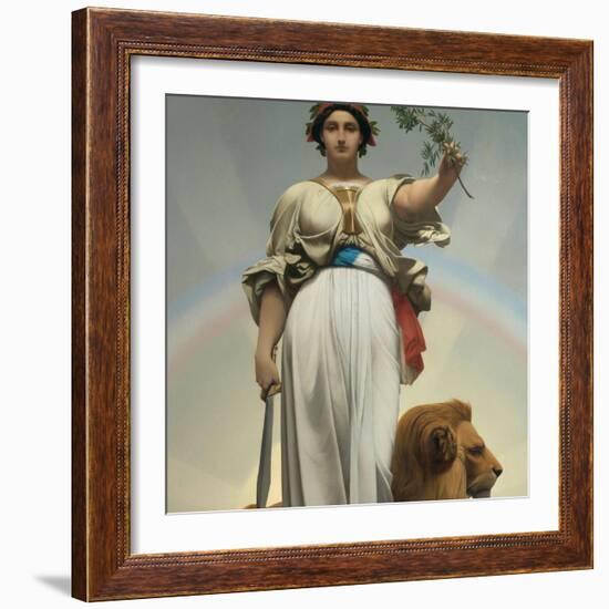 The Republic by Gerome Jean Leon (1824 - 1904) (Allegory - 1848); Mairie Des Lilas-Jean Leon Gerome-Framed Giclee Print