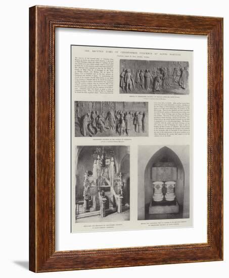 The Reputed Tomb of Christopher Columbus at Santo Domingo-null-Framed Giclee Print