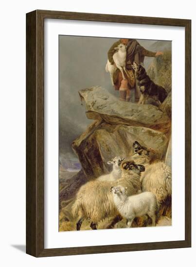 The Rescue, 1883-Richard Ansdell-Framed Giclee Print