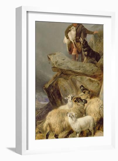 The Rescue, 1883-Richard Ansdell-Framed Giclee Print