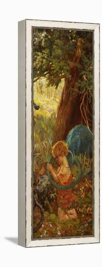 The Rescue, circa 1890-95-Arthur Hughes-Framed Premier Image Canvas