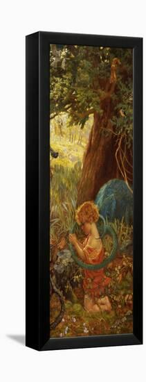 The Rescue, circa 1890-95-Arthur Hughes-Framed Premier Image Canvas
