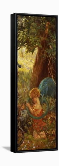 The Rescue, circa 1890-95-Arthur Hughes-Framed Premier Image Canvas