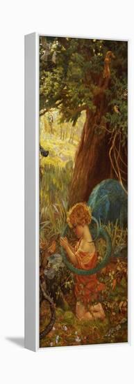 The Rescue, circa 1890-95-Arthur Hughes-Framed Premier Image Canvas