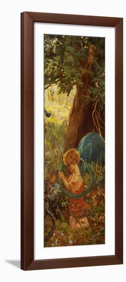 The Rescue, circa 1890-95-Arthur Hughes-Framed Giclee Print