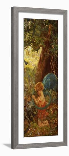 The Rescue. Die Rettung. Ca. 1890-95-Arthur Hughes-Framed Giclee Print